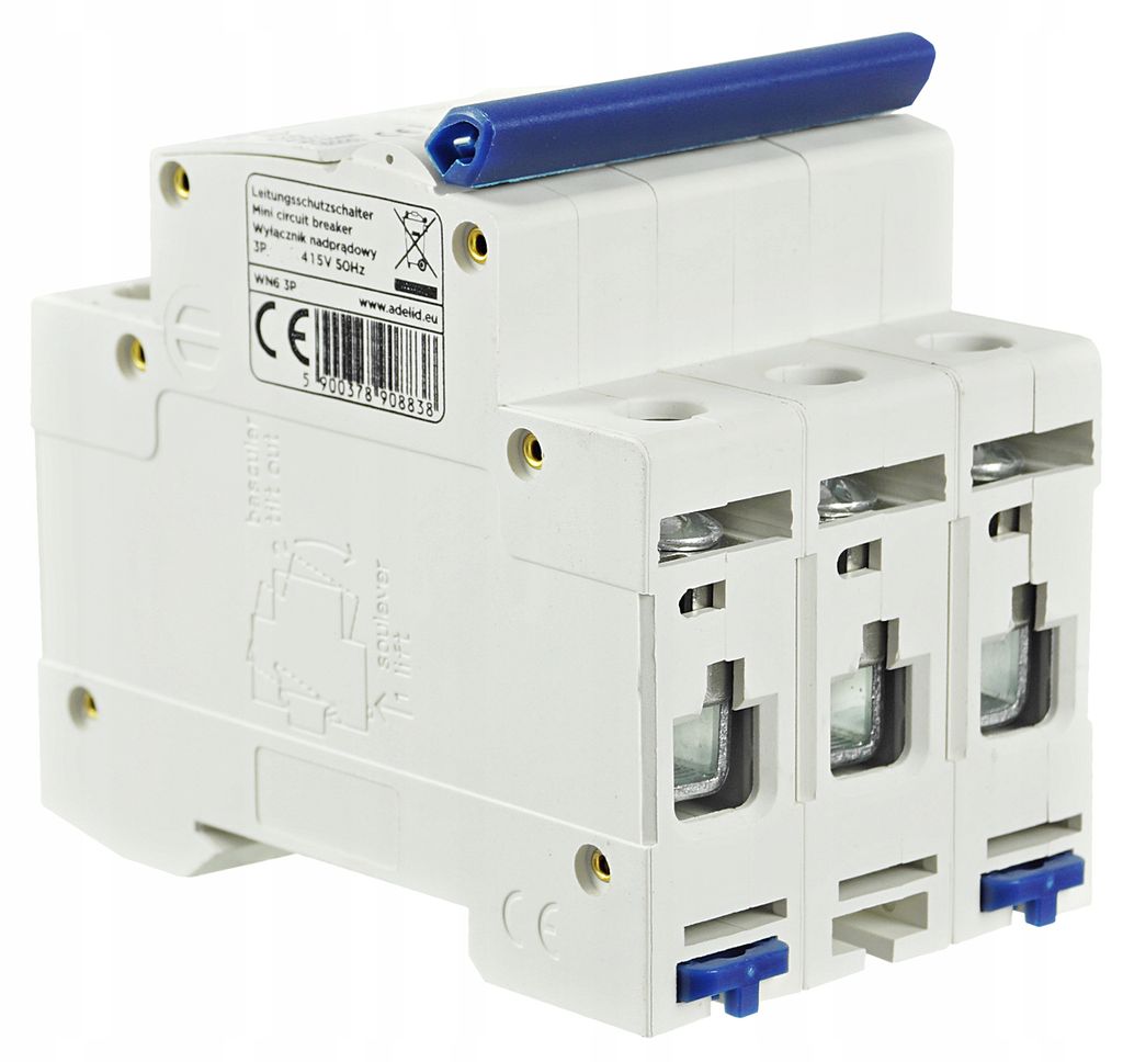 Automatischer Schalter 3-polig C 6A - Überlastschutz Für Elektroanlagen