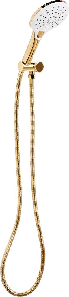 BELIANI Duschkopf mit Brauseschlauch Gold ABS Edelstahl 4 Strahlarten Modern Klassisch Handbrause Set für Badezimmer Dusche