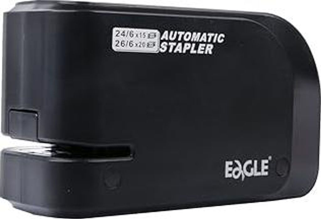 Eagle Elektrische stapler-heavy Pflicht Automatische Hefter, 20 Blatt Kapazität, Akku oder AC Powered, Schwarz (EURO-Adapter)