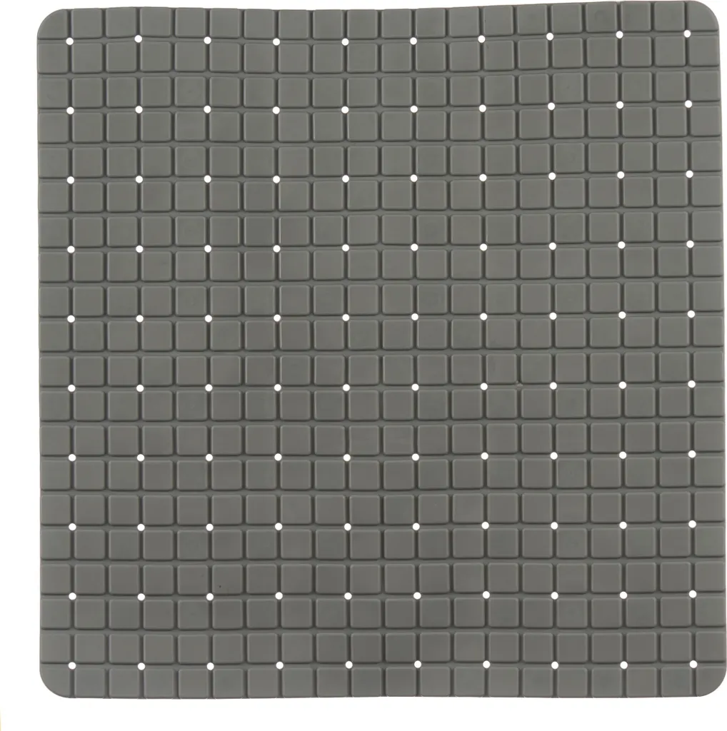 Tapis de bain antidérapant BRICK gris 50x50 cm : fini les glissades