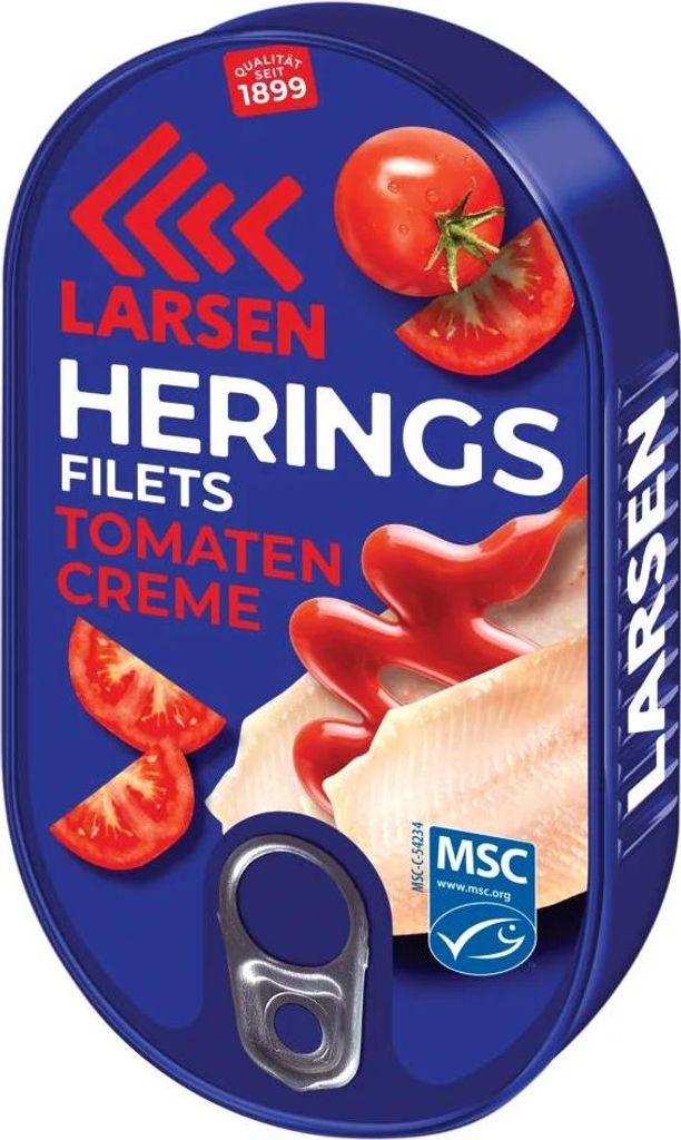 LARSEN Heringsfilets in Tomaten-Creme MSC 200g Produktbild 