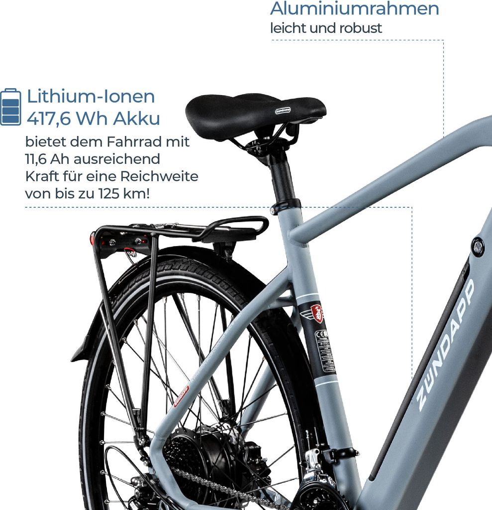 Zündapp Z810 E Bike Trekkingrad Herren ab 160 cm mit 24 Produktbild 5