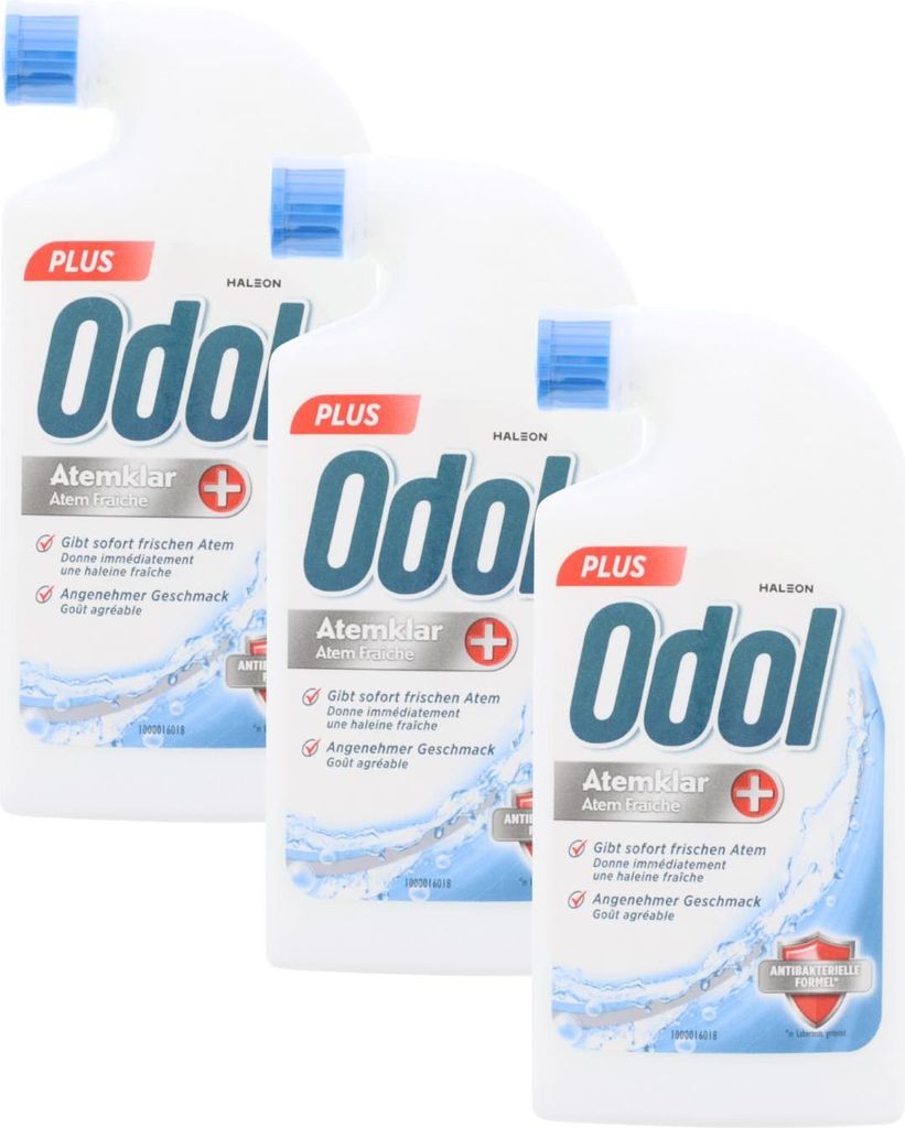 3 x Odol Plus Atemklar Alkoholfreies Mundwasser Konzentrat Produktbild 