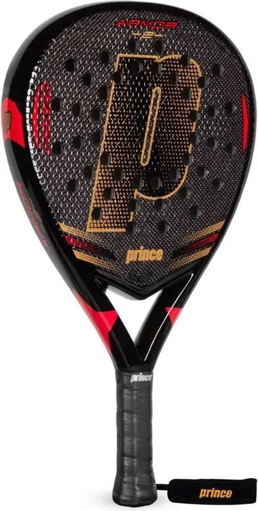 Raquette de padel Prince Armor V2 Noir - Maximisez votre Contrôle et Puissance