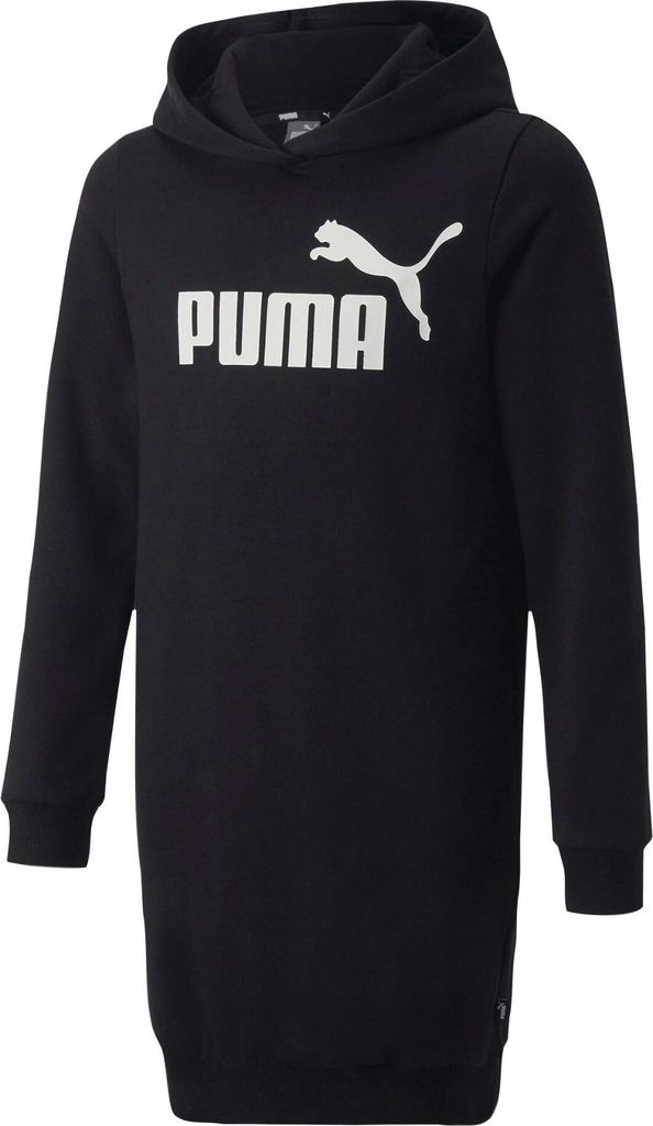 PUMA ESS Logo Hooded Fleece-Kleid Mädchen puma black 140