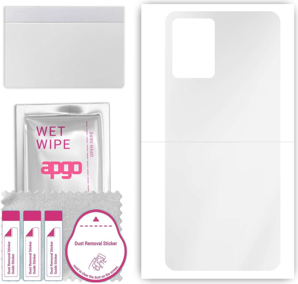 apgo Rückseite Schutzfolie, klar, kompatibel mit Vivo Y33T, Hinten Hydrogel-Displayschutzfolie mit Positionierhilfe, kratzfest, einfache Montage