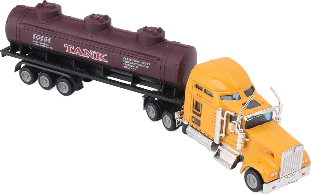 Öltanker LKW -Spielzeug Transportmodell ziehen Fahrzeug für Jungen Kinder zurück