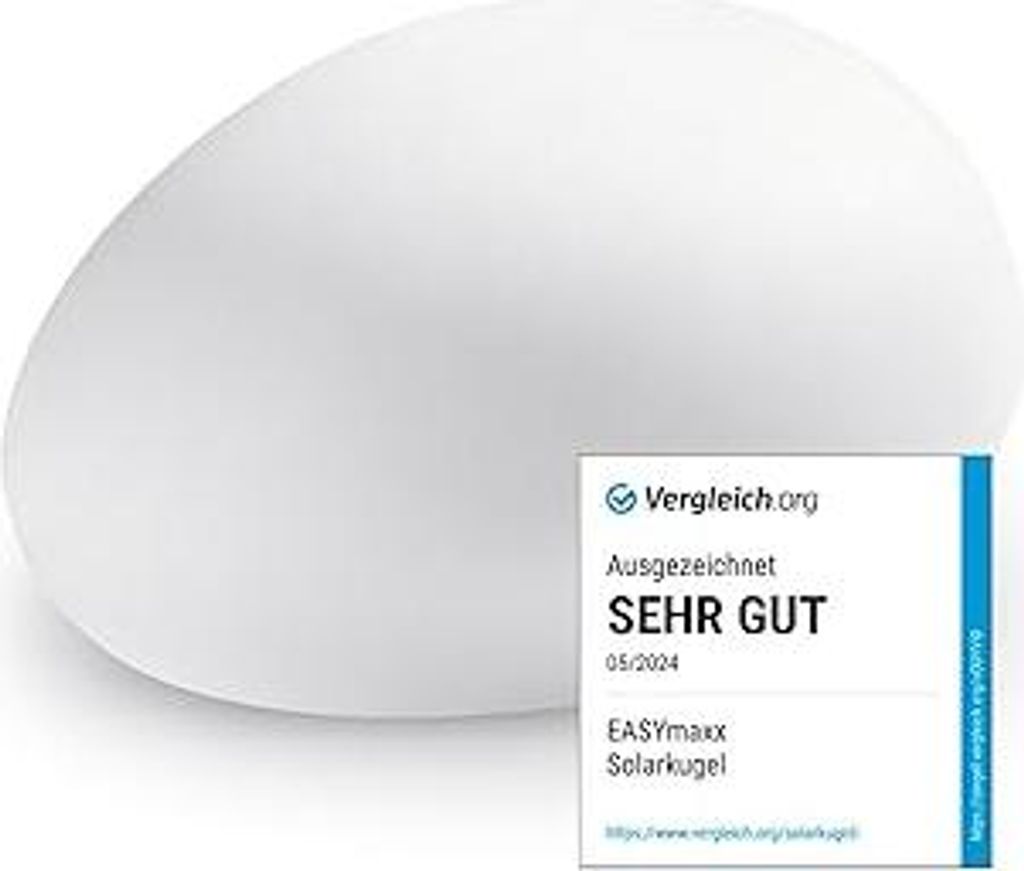 EASYmaxx LED Solarleuchte mit Fernbedienung | kaltweiße Leuchten mit Solarbetrieb & Farbwechsel | dimmbare Helligkeitsstufen, 12 Farben, 5 Leuchtm...