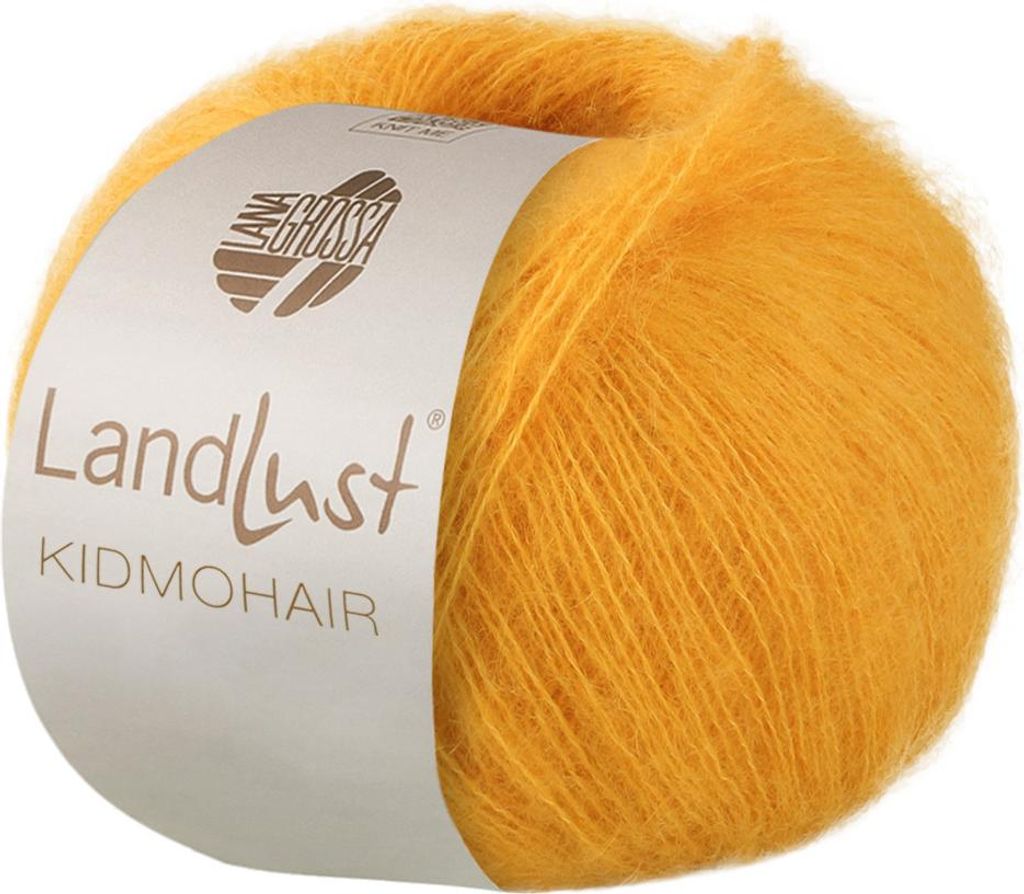 A ball of orange yarn with a label.