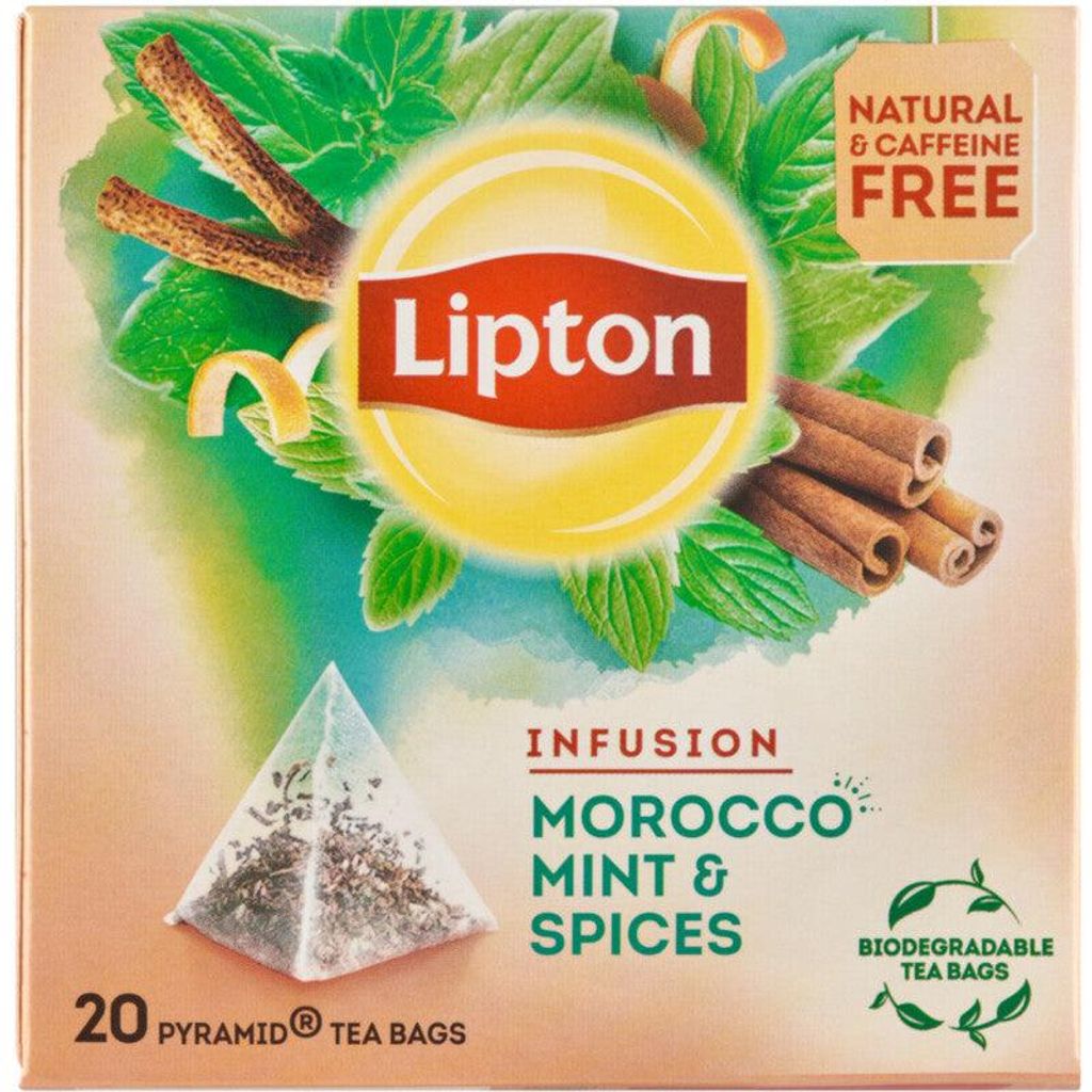 Lipton Infusie Morocco Mint Herbal Tea 40g – Sapore Immagine del prodotto 