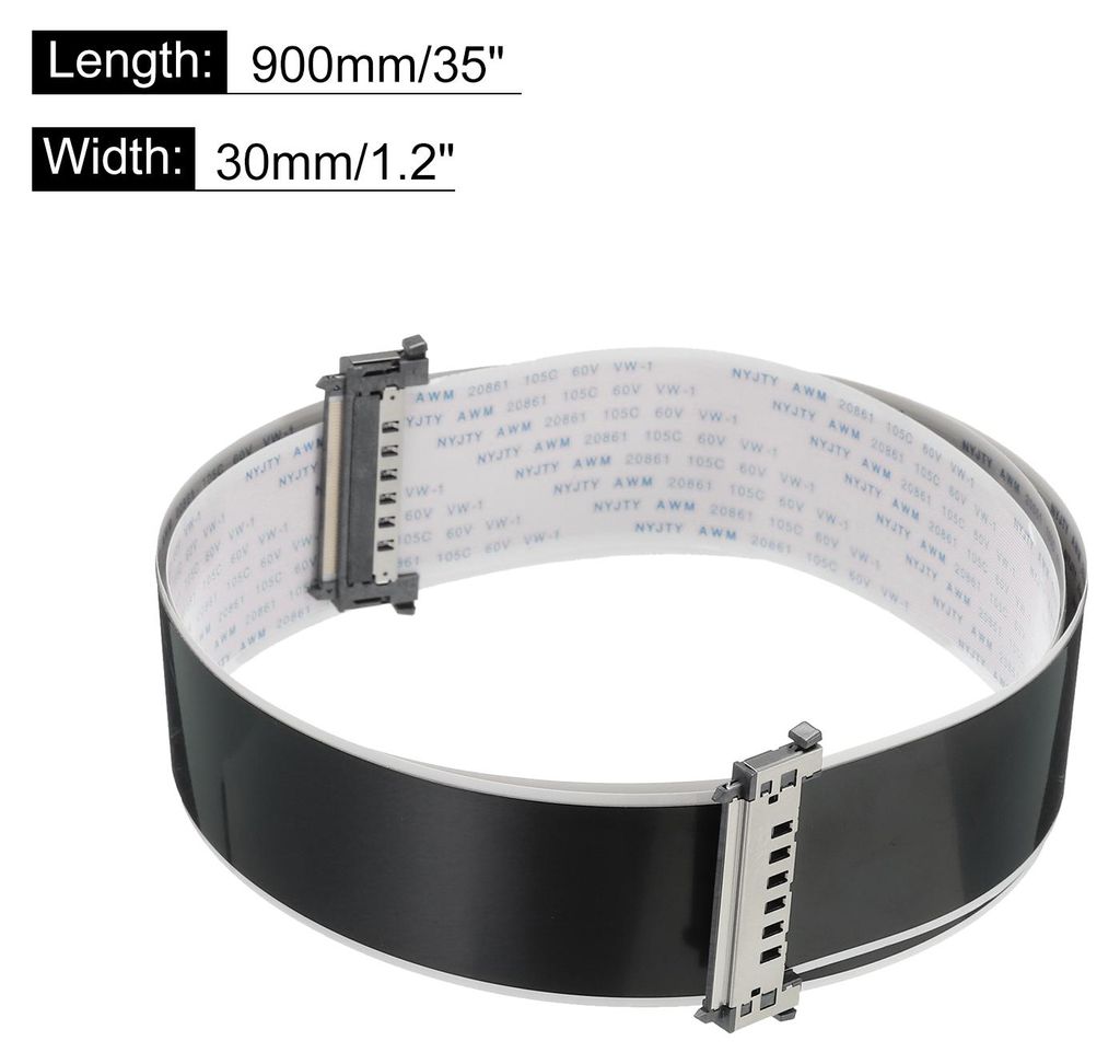 FFC Flexibles Flachbandkabel LVDS Draht 51 Pins 0,5 mm Pitch 900 mm A-Typ fš¹r 4K HD LCD TV, DVD-Player, Touchscreens