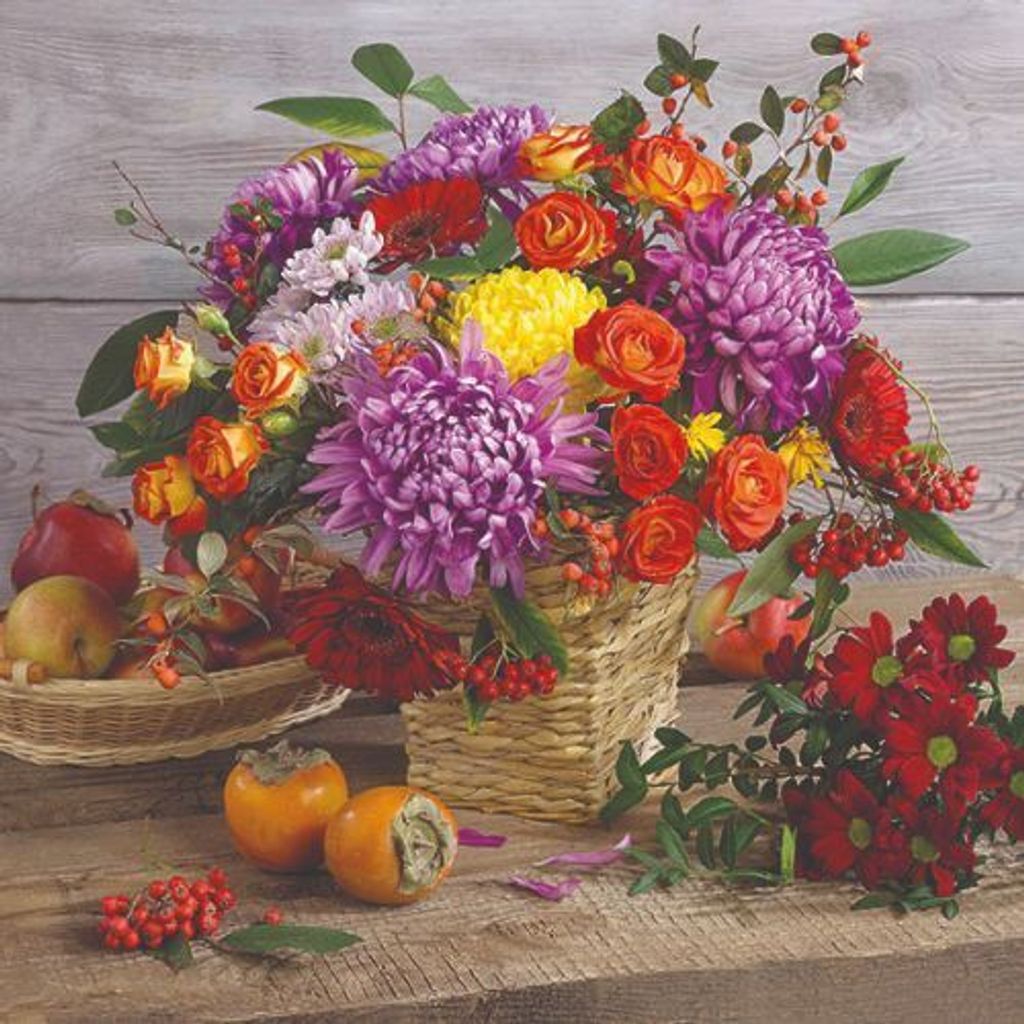 Herbst - Servietten Lunch – Napkin Lunch – Format: 33 x 33 cm –