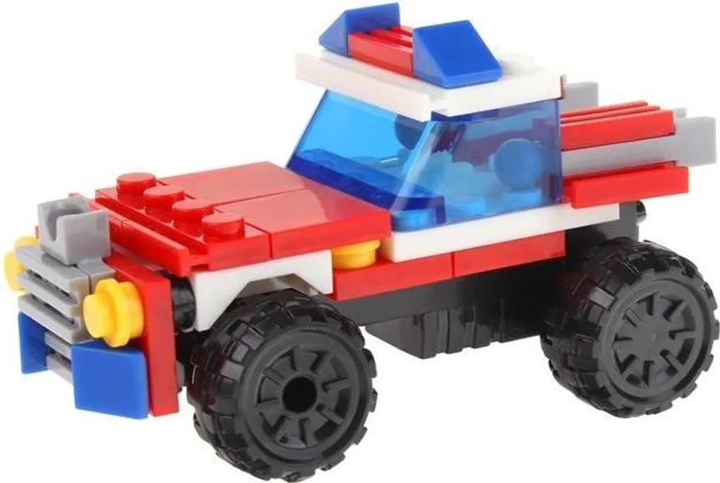 Jouet de construction pompier transformable 4 en 1 avec bras articulé