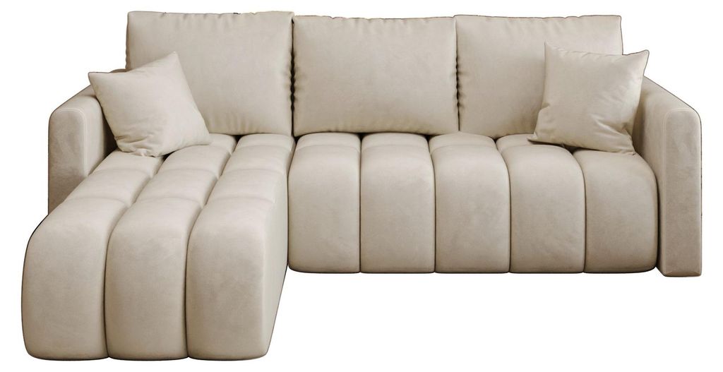 CORNERO Ecksofa mit schlaffunktion GARDA links beige Produktbild 