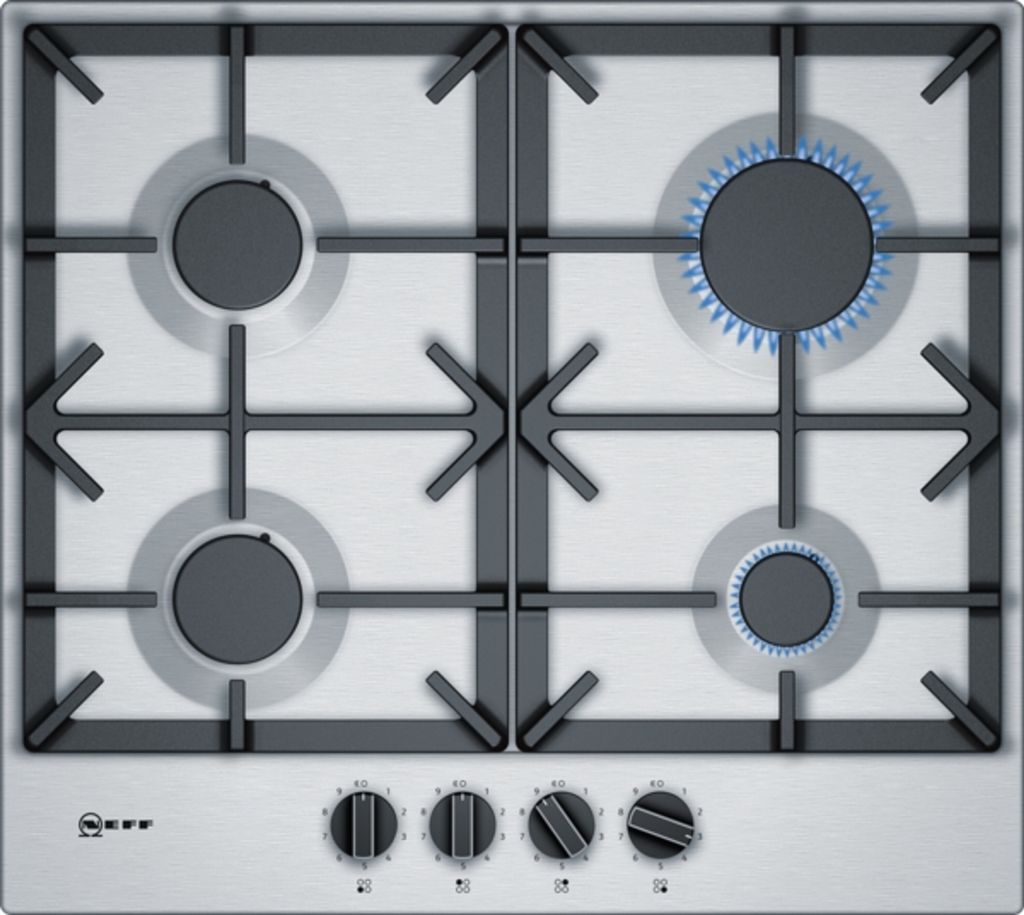 Neff N 70 T26DS49N0 Gaskochfeld, 60 cm, Edelstahl Produktbild 