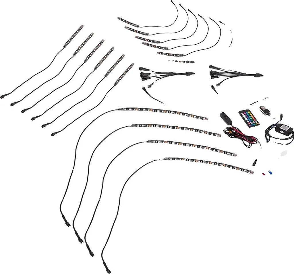 Kit d'éclairage LED multicolore 12V étanche IP68 pour customisation