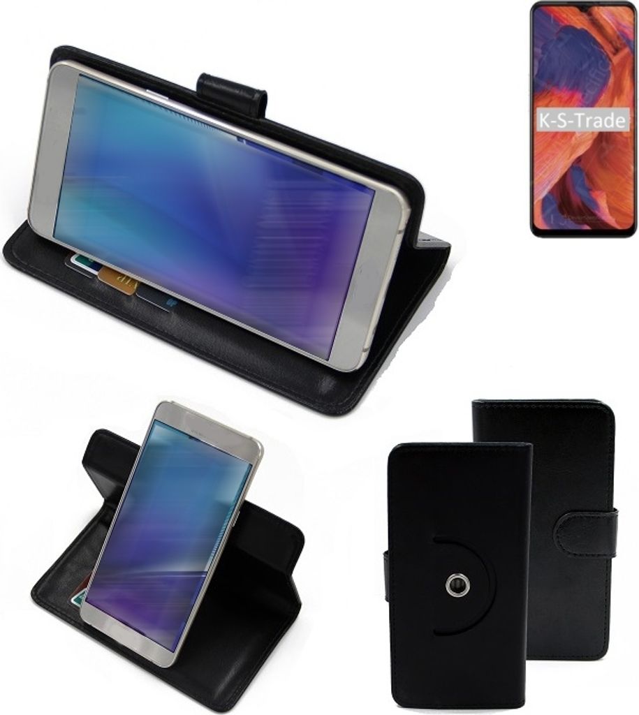 K-S-Trade Case Schutzhülle Handyhülle kompatibel mit Nokia 3.4 Flipcase Smartphone Cover Handy Schutz Tasche Klapphülle Walletcase schwarz (1x)