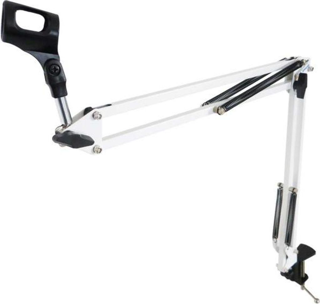 keepdrum NB35 WH Weiss Tisch-Mikrofonarm