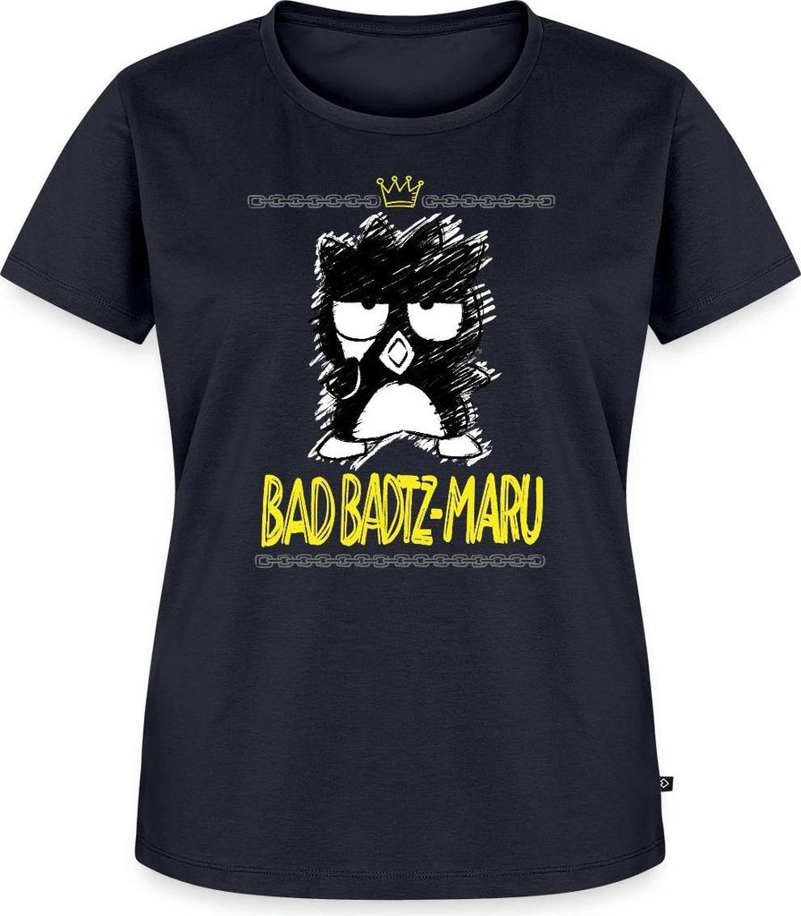 Spreadshirt Bad Badtz Maru Skizzen Stil Frauen Premium T-Shirt, 5XL, Navy