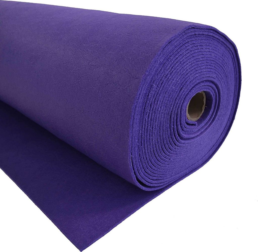 Bastelfilz waschbar Zuschnitt ab 1m, 3mm stark Filzstoff 18 Farben uni & meliert