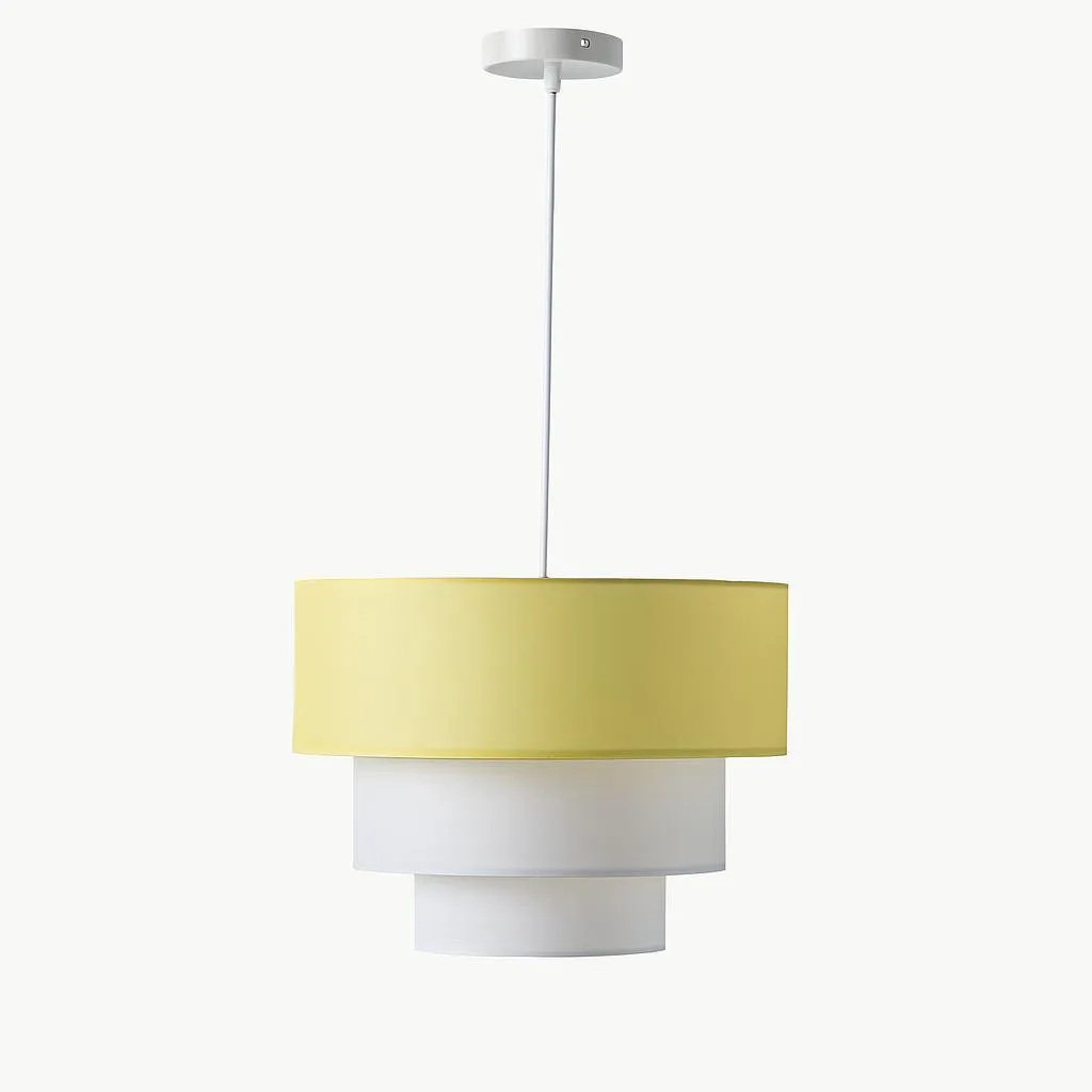 Lampada LEVEL Minimal 3 Livelli - Sospensione Chic Tessuto Ø38cm - 2