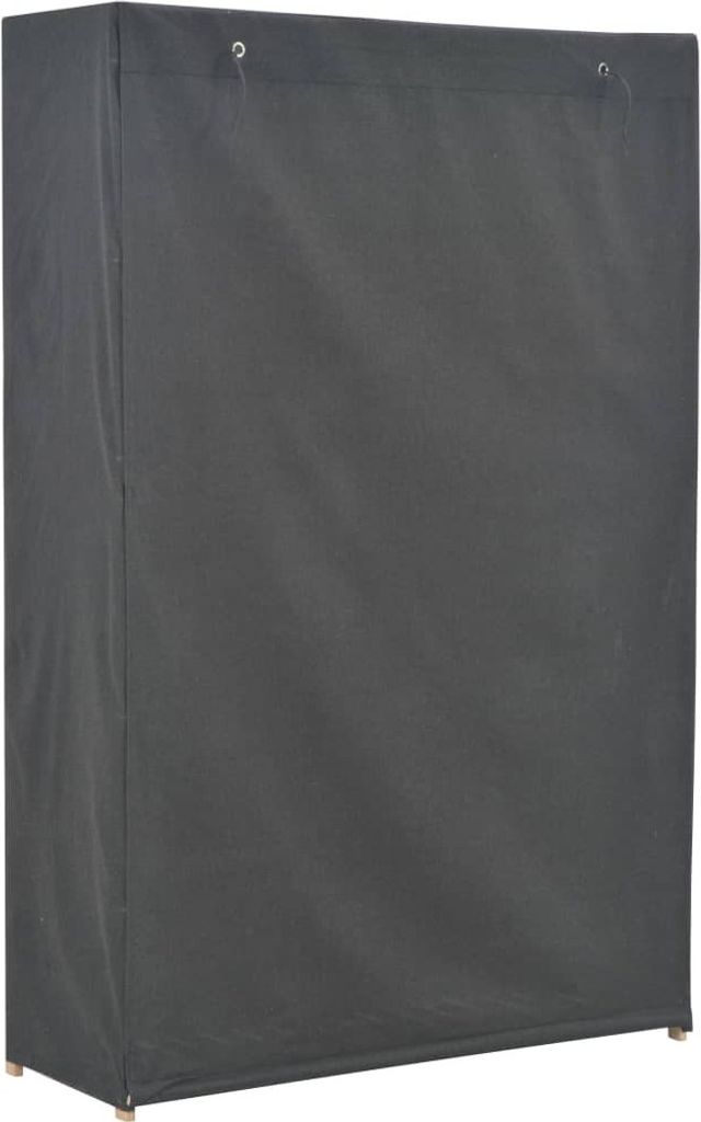 " "Kleiderschrank - Schwebetürenschrank - praktischem Design - Grau 110x40x170 cm Stoff NeuMöbel 7390770