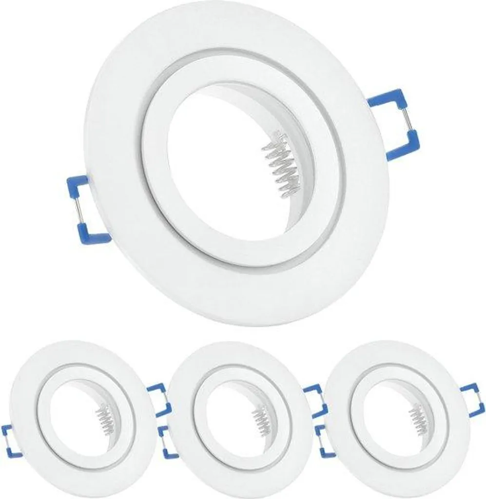 Spot encastrable LED rond aluminium blanc 84mm IP65 haute qualité