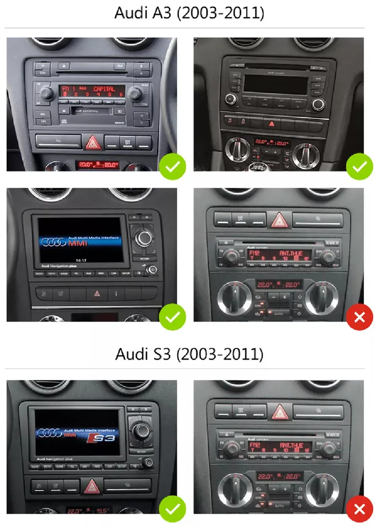 Autoradio Audi A3 S3 RS3 8P 2003-2013 | Android 13 CarPlay 1+32G - 3