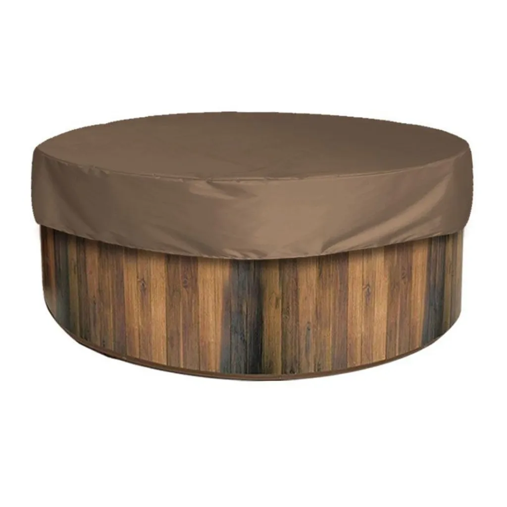 Telo Copri Piscina 190x30 cm Marrone | Protezione per Spa e Idromassaggio
