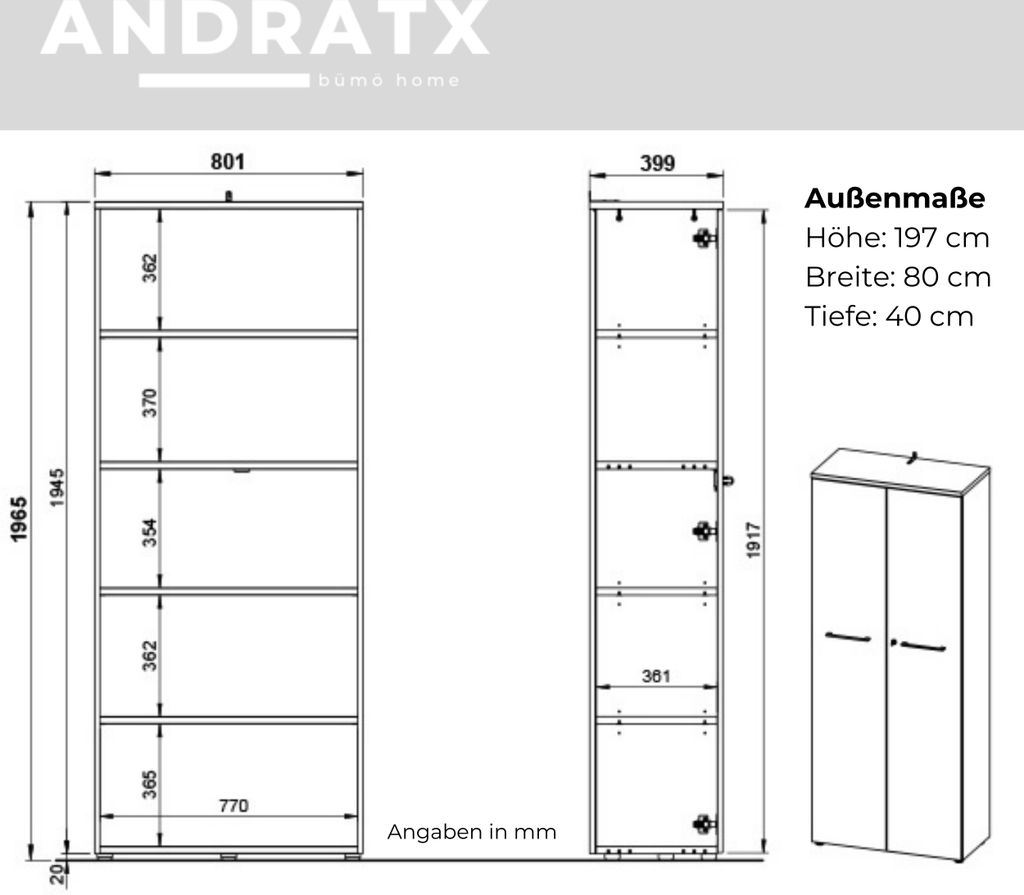 Aktenschrank 6 OH | grau | 800x393x2150 mm kaufen Aktenschrank 6 OH | grau | 800x393x2150 mm kaufen