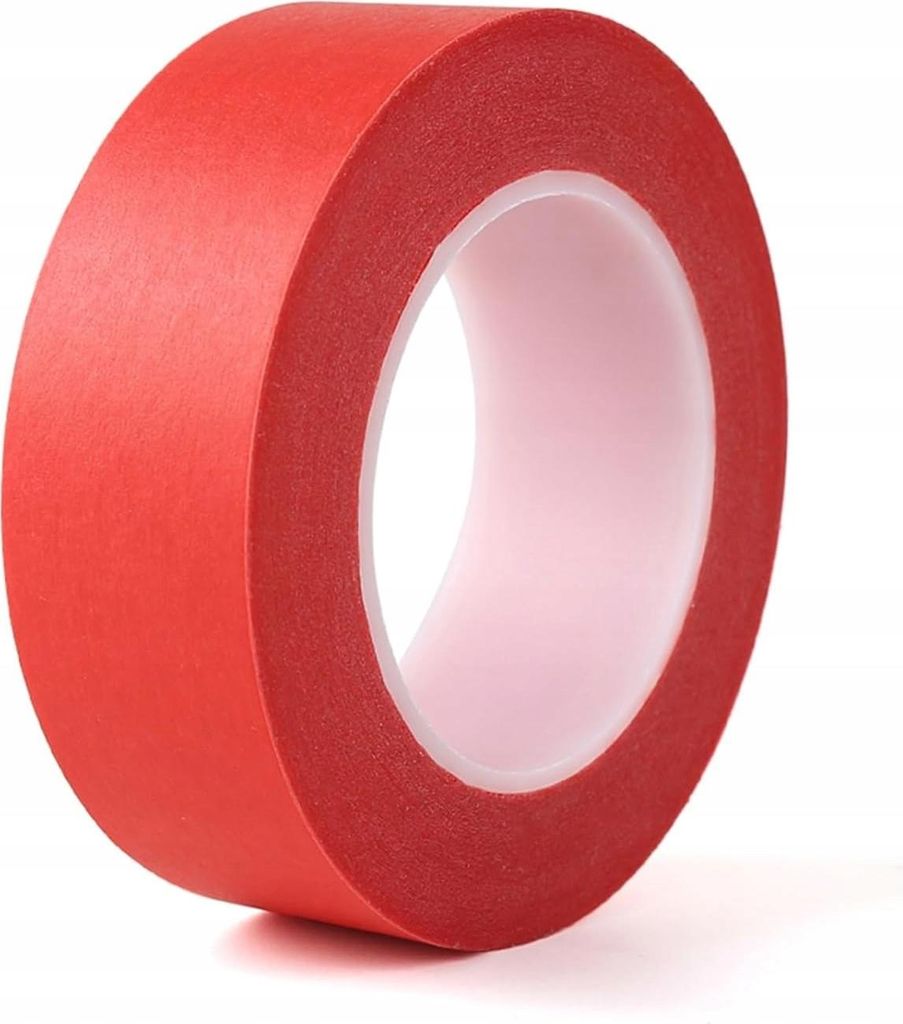 Rosfix RedLine Pro 15 mm x 50 m - Rotes Malerband | Professionell | Acrylkleber | Leicht zu entfernen | Zum Streichen und Schützen von Oberflächen