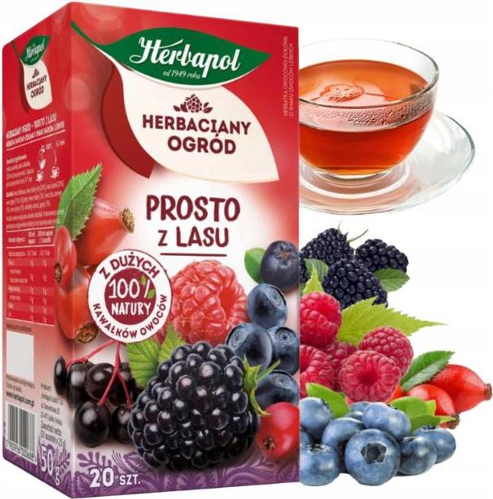 Herbapol Waldfrucht Tee 20 Teebeutel - Früchtetee mit Produktbild 