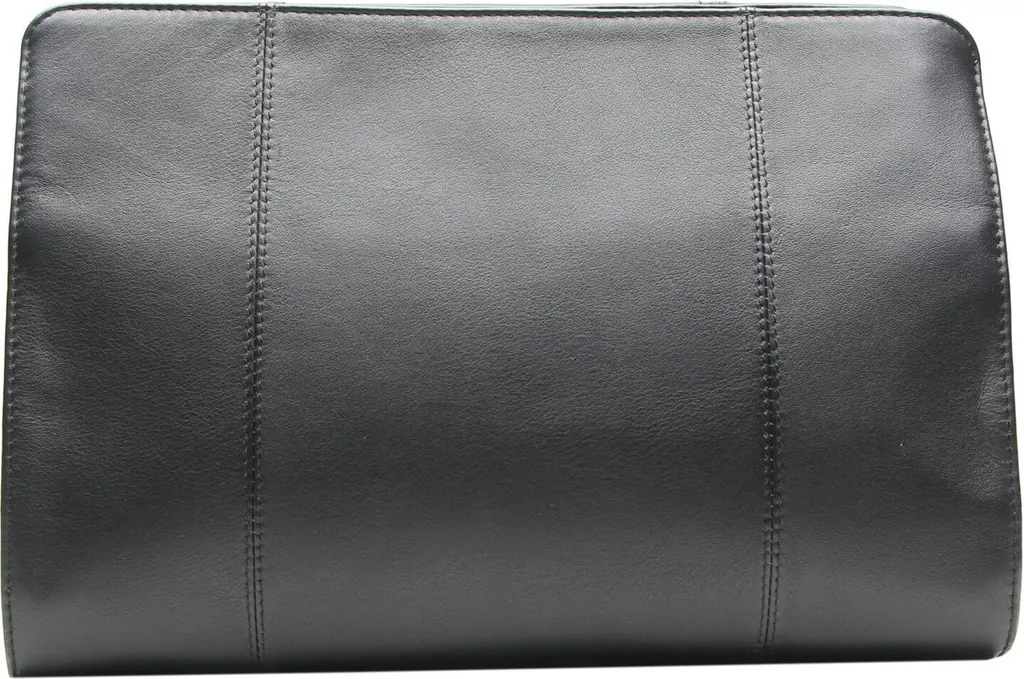 Regalo Uomo: Esquire Spa Borsa Utensili in Pelle | Kit Viaggio Nero