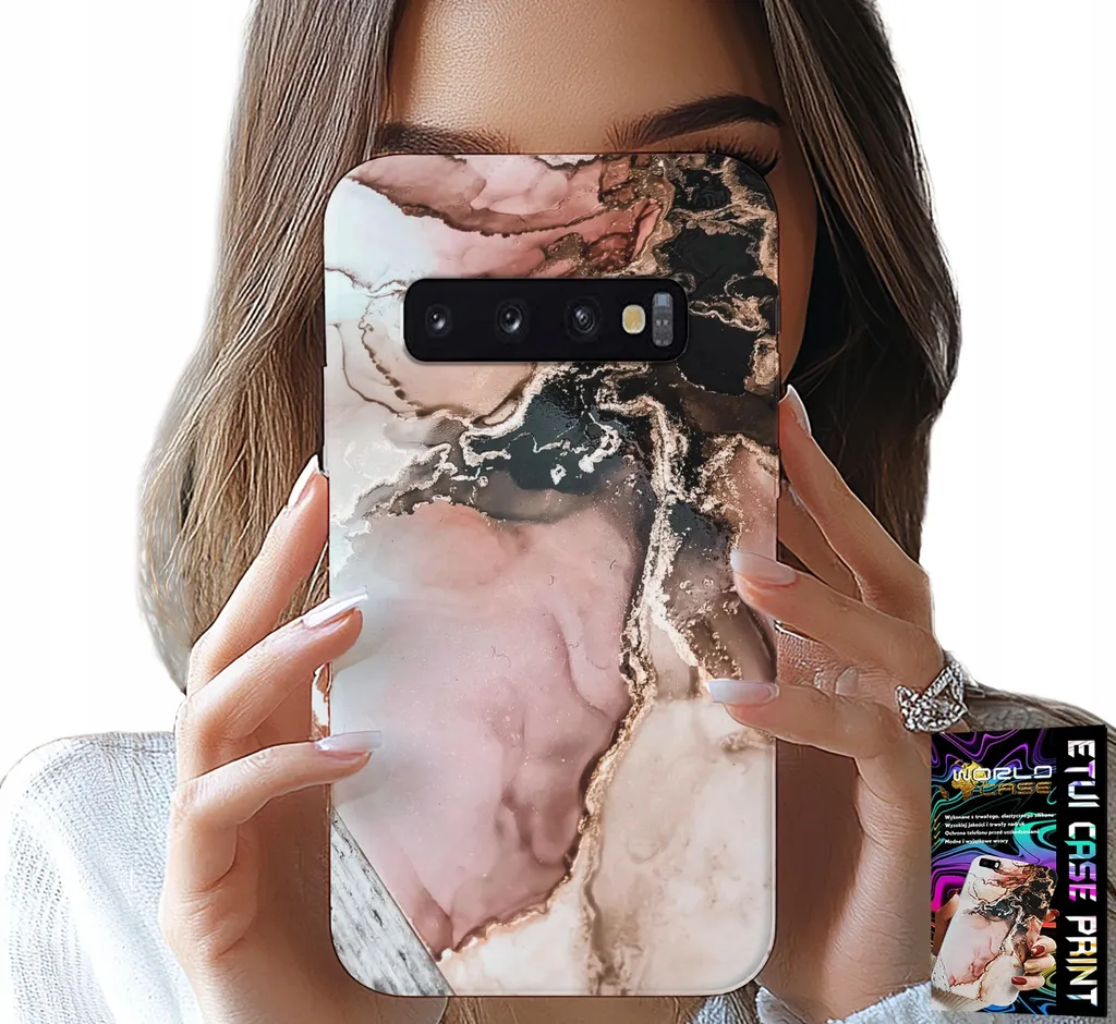 Custodia Per Samsung Galaxy S10 - Elegante Marmo Moda + Film
