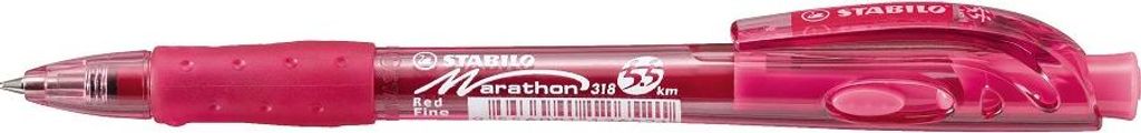 Stylo à bille STABILO marathon rouge Image du produit 