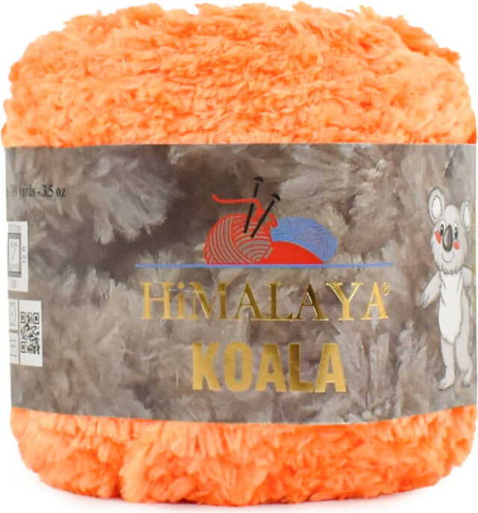 Himalaya Koala Wolle 100g Mandarine, Flauschig, , Ideal für Strickprojekte