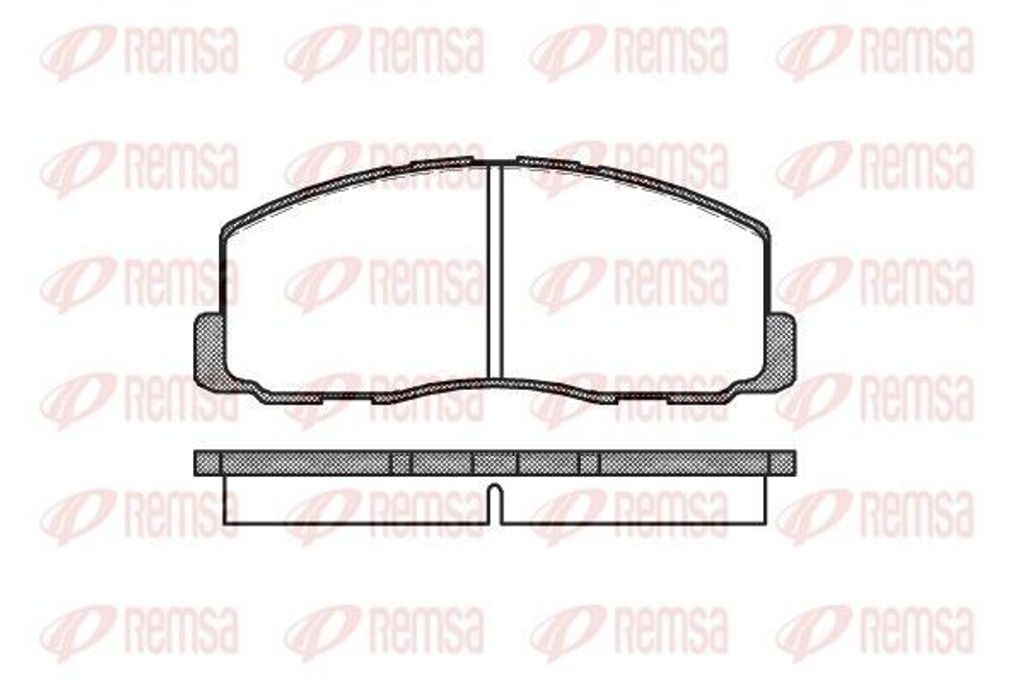 REMSA Bremsbeläge Satz Vorne Bremsklötze für MITSUBISHI COLT III (C5A) 0188.00