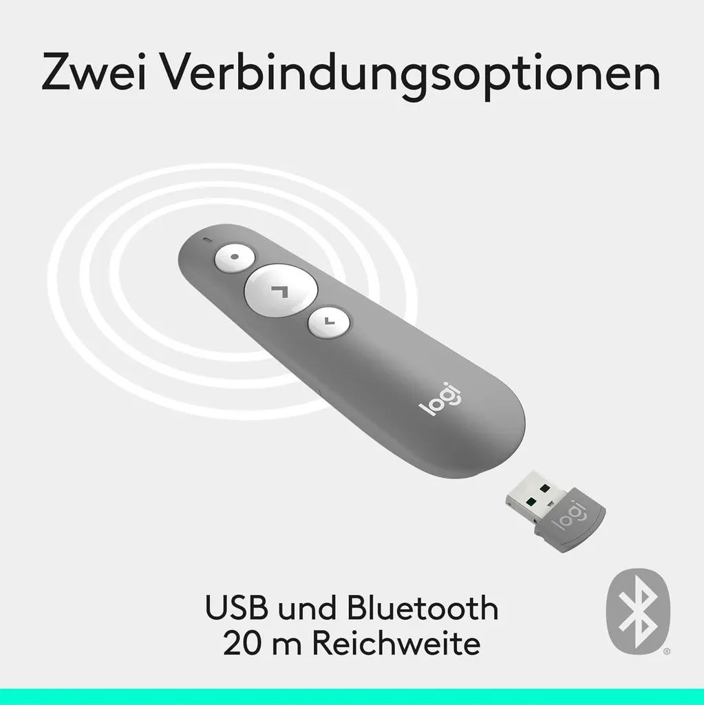 Télécommande de présentation Logitech R500s pointeur laser rouge - 25