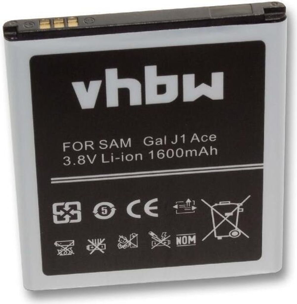 vhbw Akku Ersatz für EB-BJ111ABE für Handy Smartphone Telefon (1600 mAh, 3,8 V, Li-Ion)