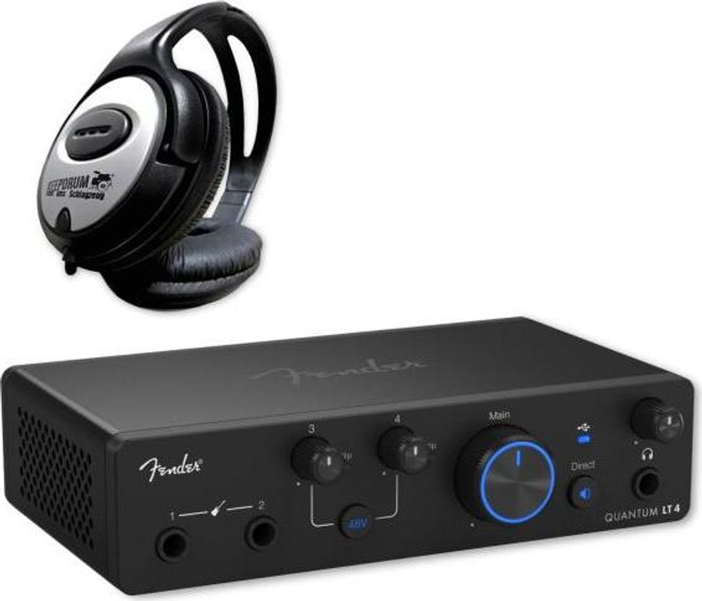 Fender Audio-Interface Quantum LT 4 4-Kanal mit Kopfhörer