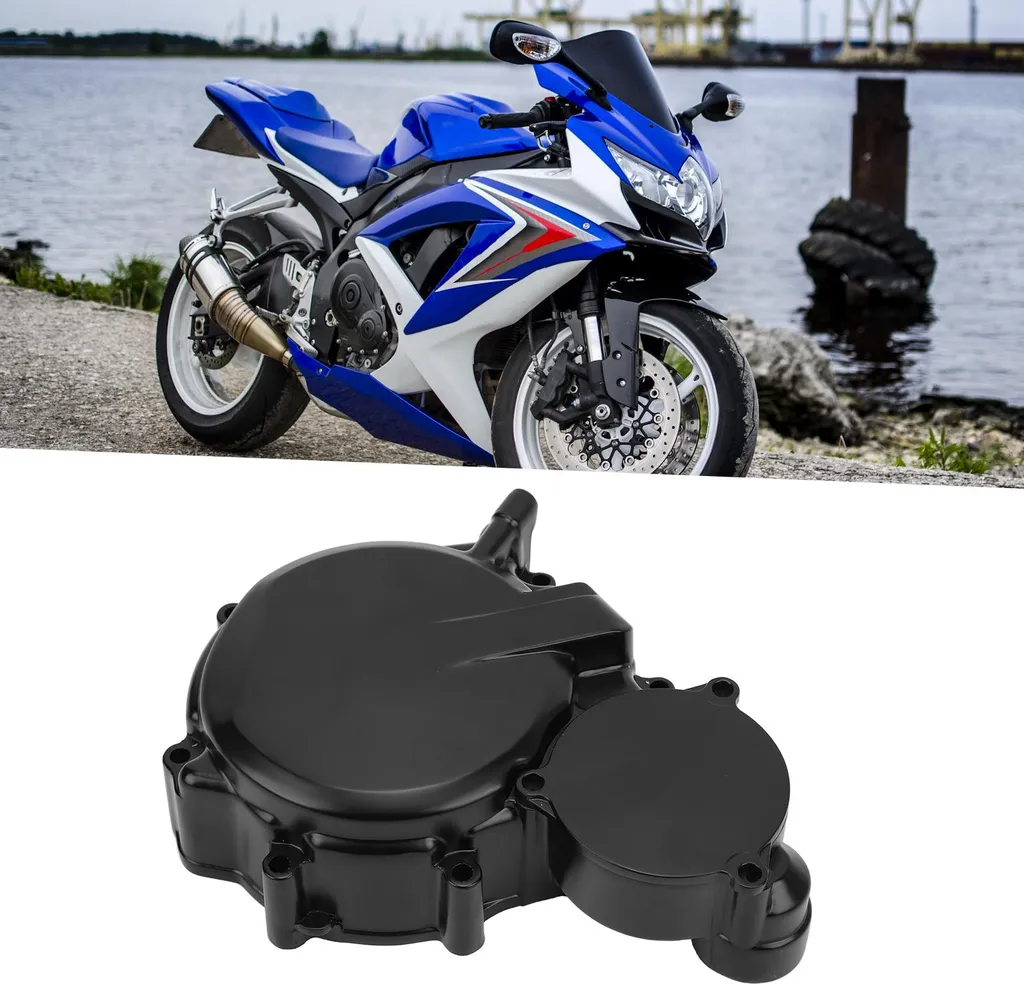 Carter Stator en Aluminium Noir Ultra Résistant pour GSXR 600/750 06-18