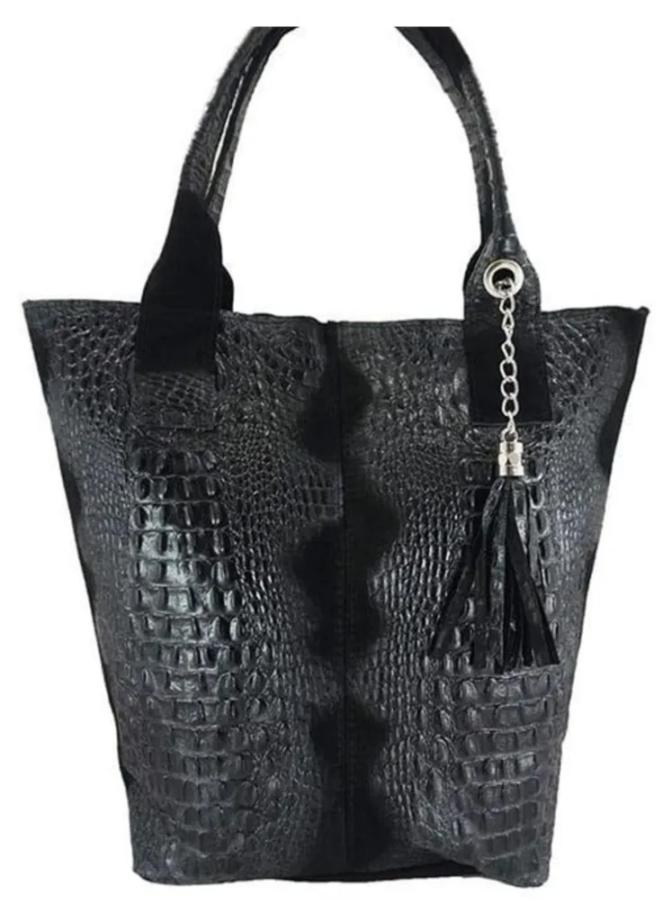 Sac Bandoulière Barberini's 37571 avec Finition Cuir Grainé Luxe