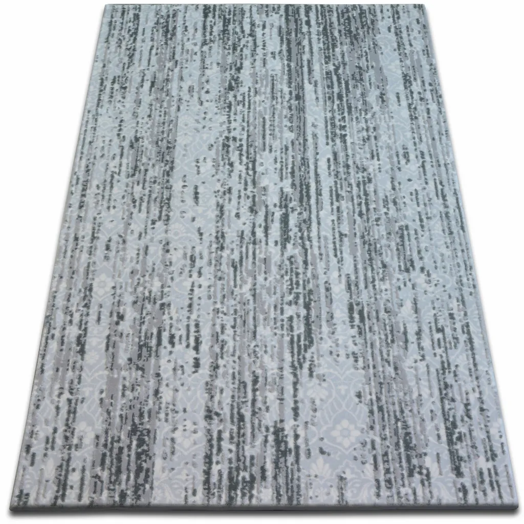 Tapis acrylique BEYAZIT 1814 gris de salon 160x235 cm pour intérieur
