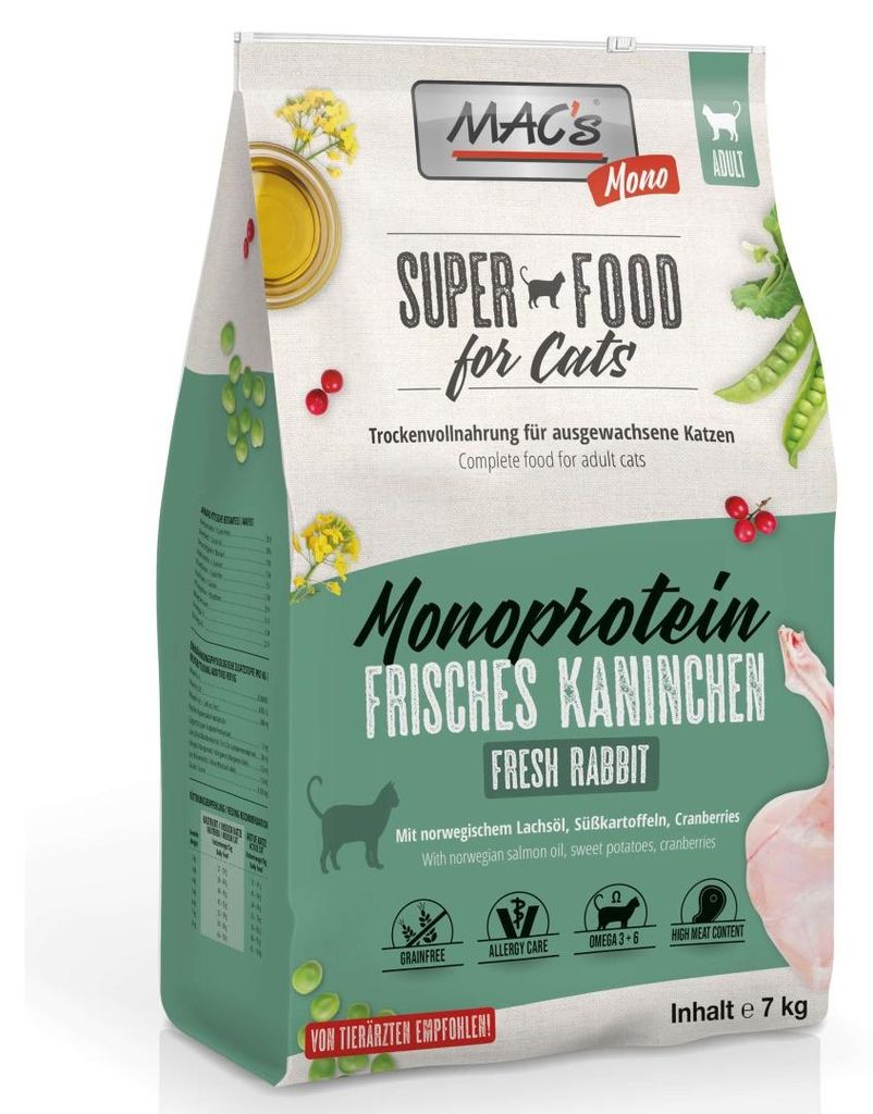 MAC's KATZE MONOPROTEIN KANINCHEN, Adult, jede Rasse, Produktbild 