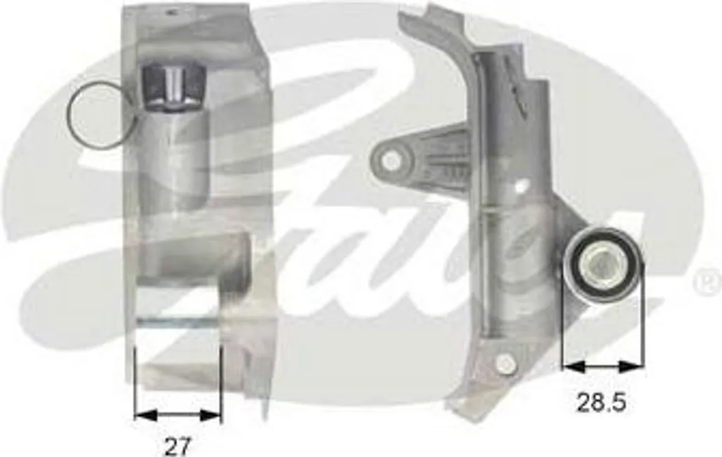 Tendeur Gates T43025 et amortisseur de vibrations OE 06B109477 pour Golf