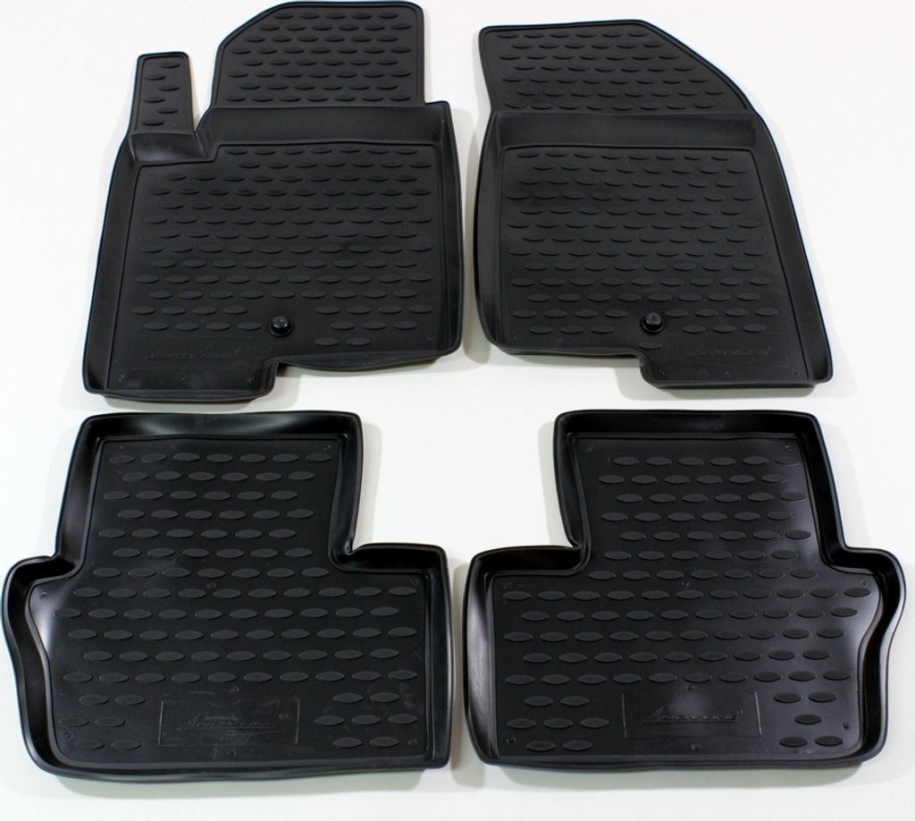 J&J AUTOMOTIVE | 3D Automatten Gummi Matten Gummifußmatten TPE Passend Für Jeep Cherokee / Jeep Liberty ab 2007, Schwarz, Anti-Rutsch, Allwetterm...