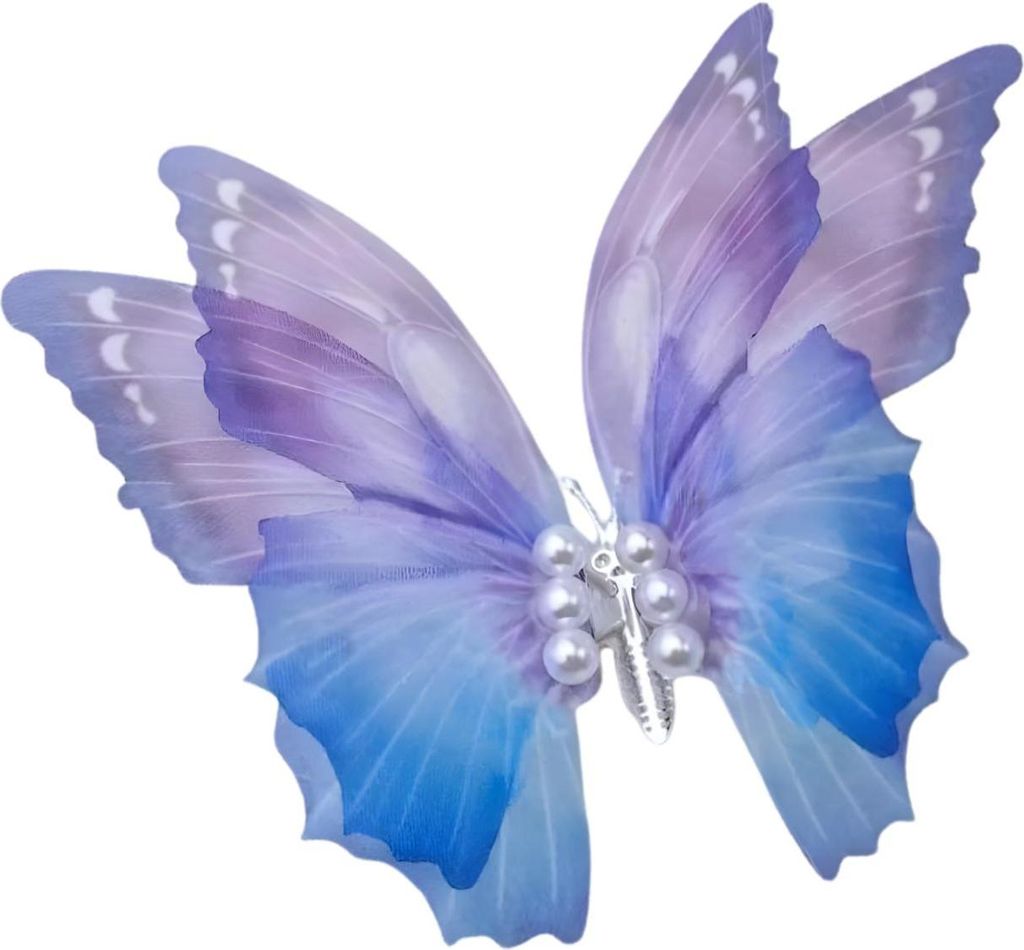 Haarspange Schmetterling Lila Blau - Romantisch & Elegant KP38852