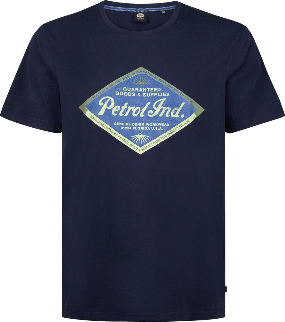 Petrol Industries XXL T-Shirt Vintage-Logo navy