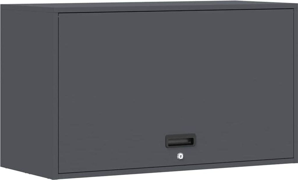 vidaXL Armadio a muro per garage con porta a gas antracite Immagine del prodotto 