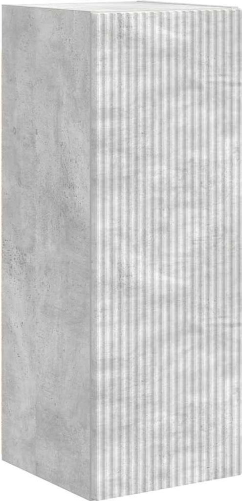 TV-Wandschrank Wandmontiert Beton 30 x 31 x 80 cm Holzwerkstoff
